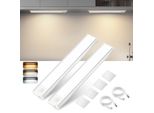 Zmh Luce Sottopensile Cucina Led 20CM 2 Pezzi Luce Per Armadi Con Sensore Di Movimento Usb Ricaricabile Luce Per Armadi Dimmerabile 3 Temperature Di Colore
