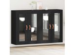 Best MöBel Armadio A Muro 2 Pezzi Effetto Rovere Nero 69,5 X 34 X 90 Cm - Cassettiere CL4700827 2Parti
