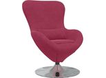 Vidaxl Sedia Egg Rosso Vino 63 X 73 X 90 Cm Velluto