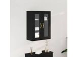 Vidaxl Armadio A Muro Rovere Nero 69,5 X 34 X 90 Cm