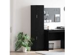 Vidaxl Credenza In Rovere Nero 35 X 39 X 168 Cm Materiale A Base Di Legno