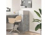 Vidaxl Credenza Grigio Cemento 38 X 34,5 X 75 Cm Materiale A Base Di Legno