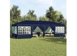 Vidaxl Tenda Per Feste Blu E Bianca 800 X 400 X 266 Cm In Poliestere E Acciaio