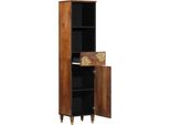Vidaxl Credenza Marrone Miele 38 X 33,5 X 160 Cm Legno Massiccio Mango