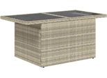 Vidaxl Set Di Divani Da Giardino Con Cuscini 9 Pezzi Poli Rattan Grigio Chiaro