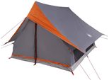 Vidaxl Tenda Con Tetto Grigio E Arancione 256 X 266 X 185 Cm In Poliestere