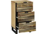 Vidaxl Credenza Marrone 40 X 33 X 75 Cm In Legno Massiccio Di Mango