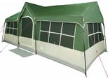 Tenda Familiare Con Tetto Verde E Beige 622 X 295 X 238 Cm