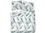 Detexpol Biancheria Da Letto In Cotone 160X200 Bianco Foglie Di Menta 5107 A Cotone 32