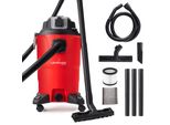 Lehmann Aspirapolvere Industriale 30L, Presa 2000W, Funzione Soffiante, Doppio Sistema Di Filtraggio, Filtro Hepa, Scuotifiltro, Per Officina, Cantiere E Garage