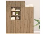 Bei Cloris Armadio A Muro Rovere Artigianale 30 X 42,5 X 40 Cm Materiale A Base Di Legno - Cassettiere Nuovo1472036 1Pacco