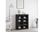 Maison Exclusive - Credenza Led Effetto Rovere Nero 41 X 37 X 100 Cm