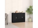 Vidaxl Credenza Look Rovere Nero 60 X 31 X 84 Cm Materiale A Base Di Legno
