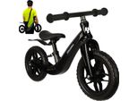 Kruzzel Balance Bike Per Bambini A Partire Da 2 Anni - Telaio In Magnesio, Pneumatici Eva Da 12 Pollici, Nero, Inclusa Cinghia Di Trasporto 25767
