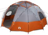 Vidaxl Tenda Da Campeggio Grigio E Arancione 475 X 475 X 235 Cm In Poliestere