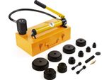 Set Di 10 Punzoni 1/2-2" Con Pompa Idraulica Per Punzonatura Idraulica 15T"