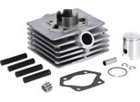 Set: Cilindro A 4 Canali + Pistone + Cuscinetto Ad Ago, 50 Ccm - Per Simson S51, KR51/2 Schwalbe, SR50