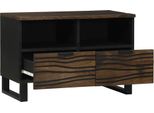 Vidaxl Mobile Tv Marrone 70 X 33 X 46 Cm In Legno Massiccio Di Mango
