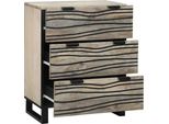 Vidaxl Credenza Bianca 60 X 33,5 X 75 Cm In Legno Massiccio Di Mango