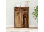 Stabli MöBel Credenza Con Cassetti In Legno Di Recupero 79 X 38 X 80 Cm - Cassettiere CC1851678 1Pacco