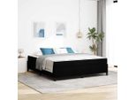Maison Exclusive - Letto Boxspring Nero 180 X 200 Cm Tessuto
