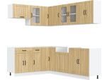 Syfax™ Set Mobili Da Cucina 11 Pz Lucca Rovere Sonoma In Truciolato