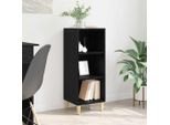 Vidaxl Credenza Look Rovere Nero 32,5 X 34,5 X 90 Cm