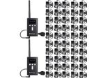 Retekess T130S Sistema Di Guida Turistica Wireless, Sistema Audio Whisper, 100M, Cuffie A D, Con Box Di Ricarica Portatile Con 32 Slot, Per Il Turismo, Fabbrica