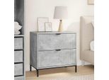 Best MöBel Comodino Grigio Cemento 63,5 X 36 X 61 Cm Materiale A Base Di Legno - Comodini E Armadi Cloris New7207381 1Pacco