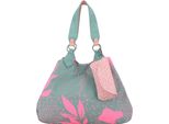 Fritzi Aus PreußEn Borsa A Tracolla Izzy Medium Limited Leaves Canvas Shoulder Bag Salbei Pink Verde