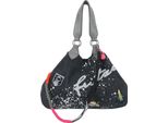Fritzi Aus PreußEn Borsa A Tracolla Izzy Medium Limited Canvas Shoulder Bag Out Of Space Grigio Scuro