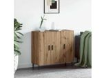 Maison Exclusive - Credenza In Rovere Artigianale 90 X 34 X 80 Cm Materiale Ligneo