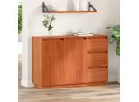 Maison Exclusive - Credenza Con Cassetti Effetto Rovere Marrone 111 X 34 X 75 Cm