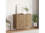 Vidaxl Credenza Marrone 90 X 34 X 80 Cm Materiale A Base Di Legno