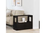 Best MöBel Credenza In Vetro Look Rovere Nero 80 X 30 X 60 Cm Materiale A Base Di Legno - Cassettiere CL5006901 1Pacco
