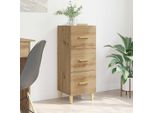 Maison Exclusive - Credenza In Rovere Artigianale 34,5 X 34 X 90 Cm Materiale Ligneo