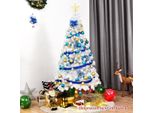 Albero Di Natale Albero Di Natale Artificiale Con Supporto In Metallo 150-240 Cm Bianco-180 Cm