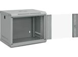 Vidaxl Armadio Di Rete Con Contenitore Grigio 53 X 45 X 45 Cm In Acciaio