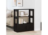 Maison Exclusive - Credenza Effetto Rovere Nero 30 X 80 X 90 Cm Materiale Ligneo