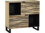 Syfax™ Credenza Marrone 80 X 33 X 75 Cm Legno Massello Di Mango