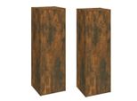 Syfax™ Mobili Tv 2 Pz Rovere Fumo 30,5X30X90 Cm In Legno Multistrato