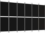 Syfax™ Divisorio A 6 Pannelli Nero 300 X 180 Cm In Tessuto