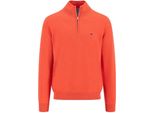 Fynch Hatton Superfine Half Zip Jumper Arancione L Uomo Arancione L