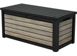 Contenitore, Contenitore Per Cuscini Keter Ashwood 630 L Incl. Molle A Gas 155 X 68,2 X 69,5 Cm Effetto Legno Antracite/Marrone