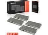 Frankberg 4X Filtro Aria Cabina A Carboni Attivi Per Mercedes-Benz Citan Opel Movano B Renault Kangoo Nissan