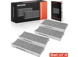 Frankberg 4X Filtro Aria Cabina A Carboni Attivi Per CitroëN Berlingo C3 C4 C5 Opel Grandland X
