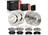 Frankberg 4X Dischi Freno 8X Pastiglie Freno Asse Anteriore Asse Posteriore Per Nissan Qashqai Ii Suv J11 J11 1.2L 1.3L 1.5L 1.6L 1.8L