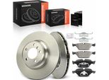 Frankberg 2X Dischi Freno 4X Pastiglie Freno Asse Anteriore Per Bmw Serie 7 E65 E66 E67 3.0L 3.9L 4.0L 4.4L 2001-2008