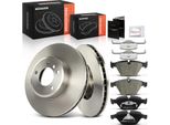 Frankberg 2X Dischi Freno 4X Pastiglie Freno Asse Anteriore Per Bmw Serie 5 E60 E61 Serie 6 E63 E64