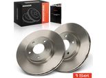 Frankberg 2X Dischi Freno Asse Anteriore Per Mitsubishi Asx Van Eclipse Cross Outlander Iii Peugeot 4008